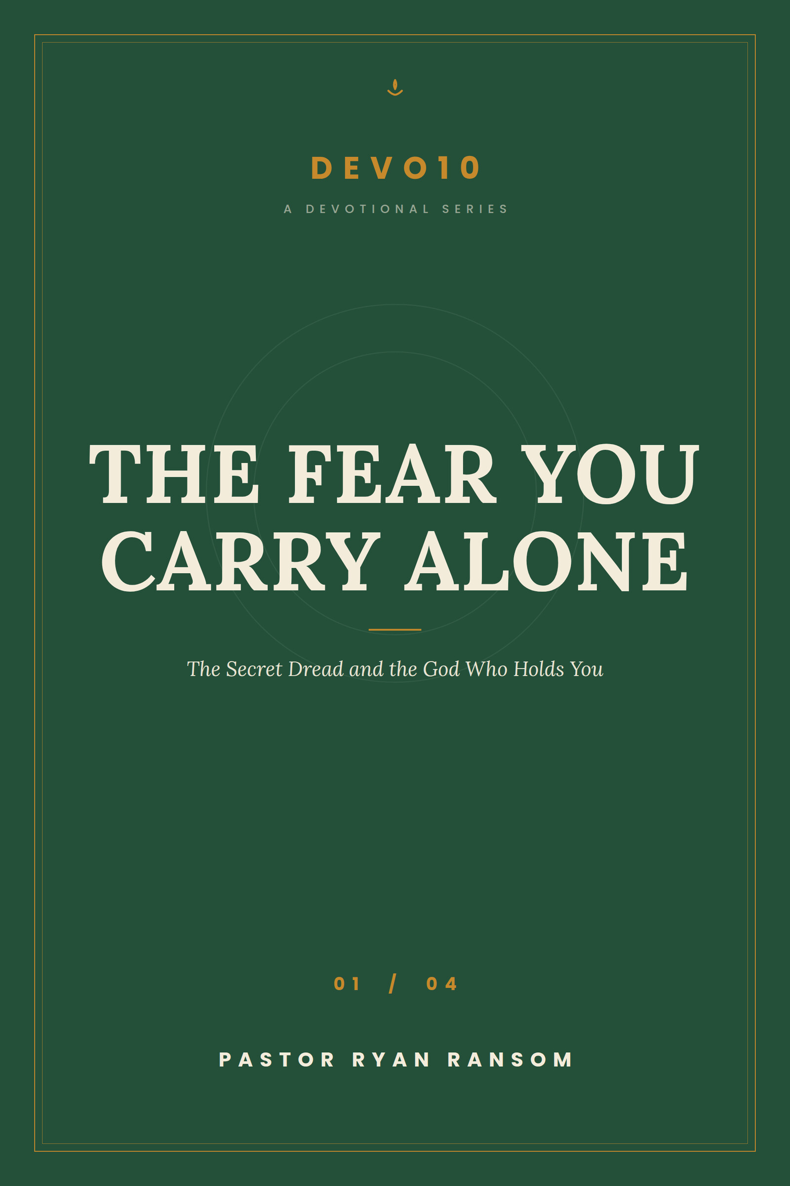 The Fear you Carry Alone cover