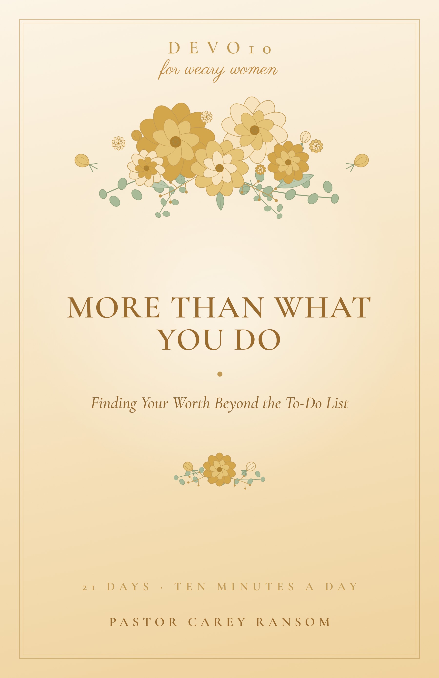 More Than What You Do cover