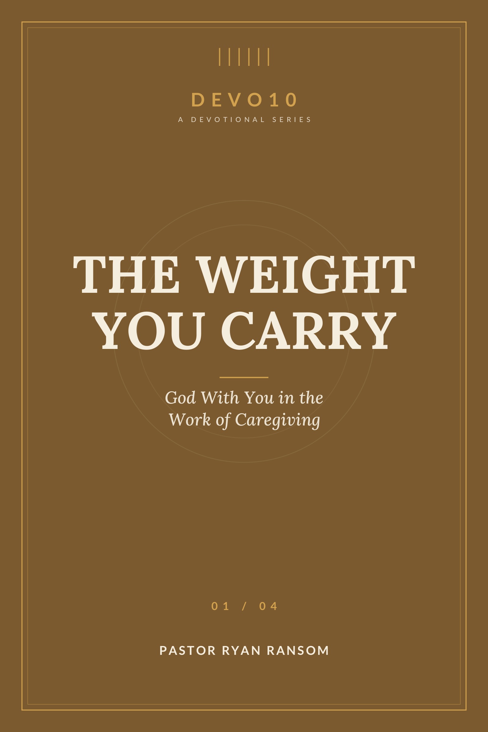 The Weight You Carry cover