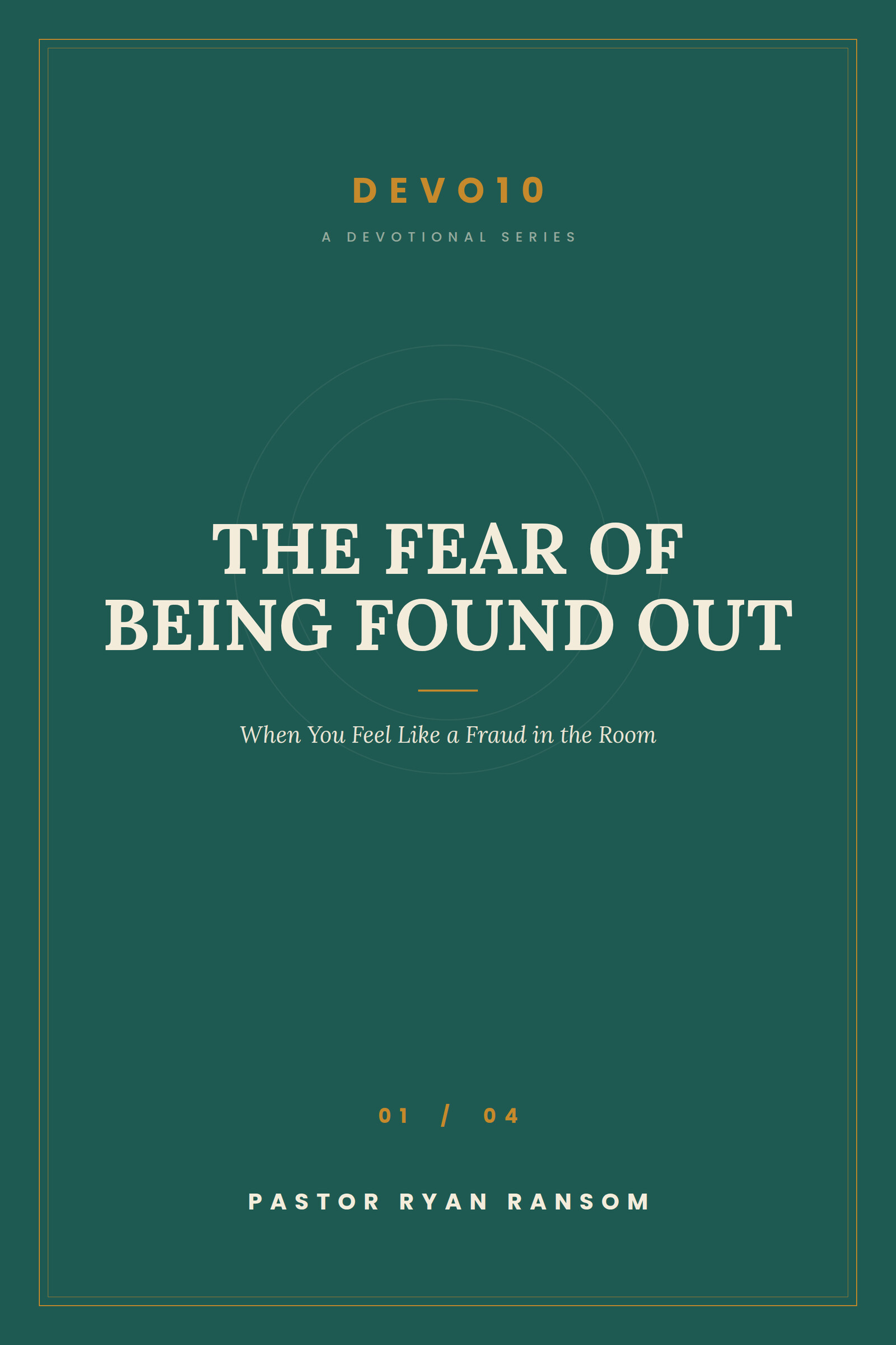 The Fear of Being Found Out cover