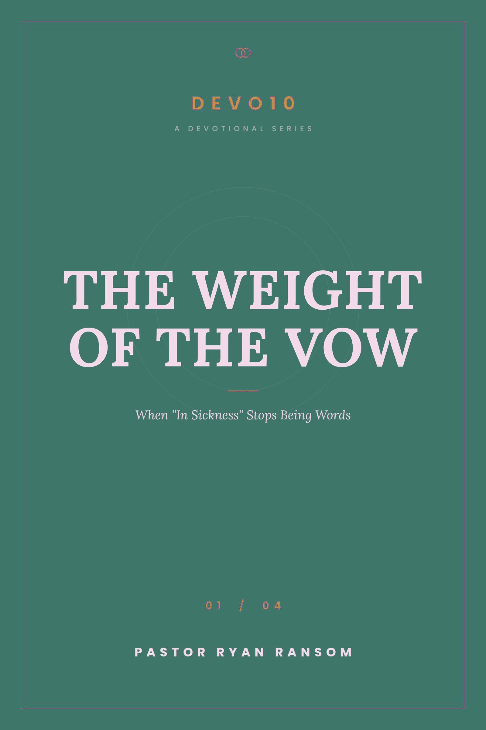 The Weight of the Vow cover