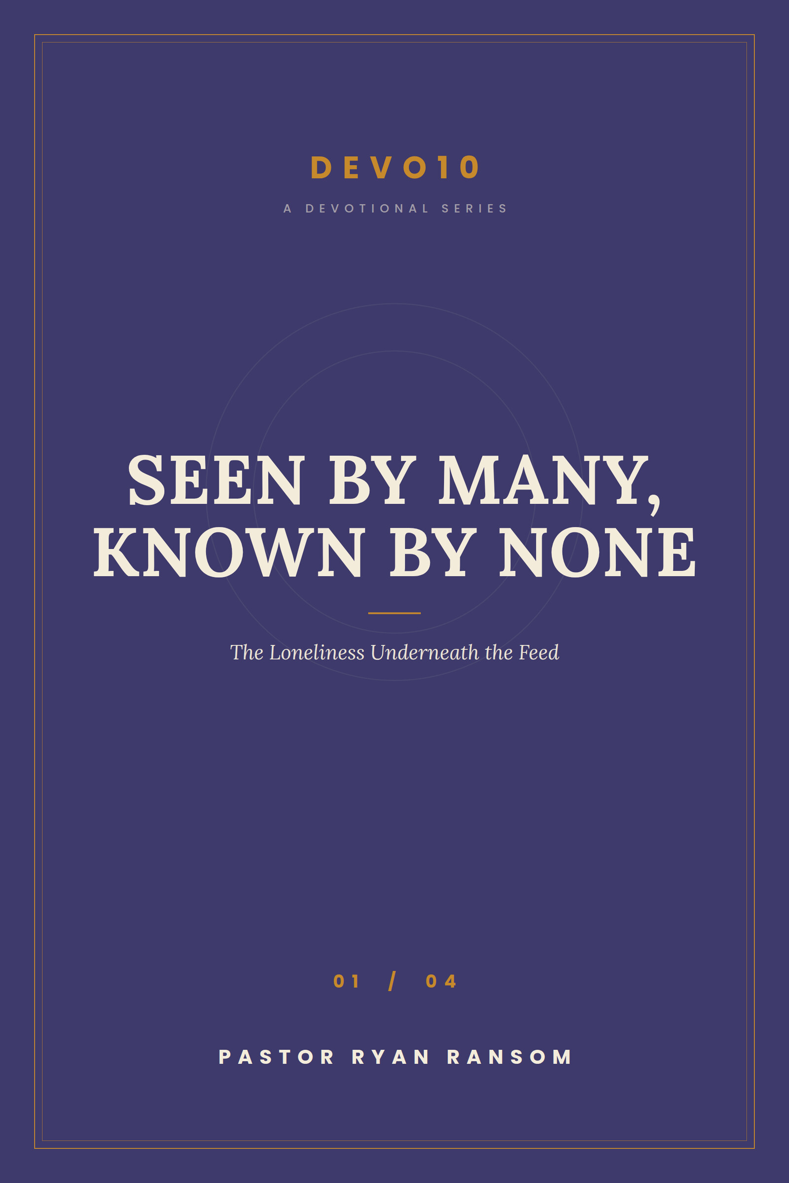 Seen By Many, Known By None cover