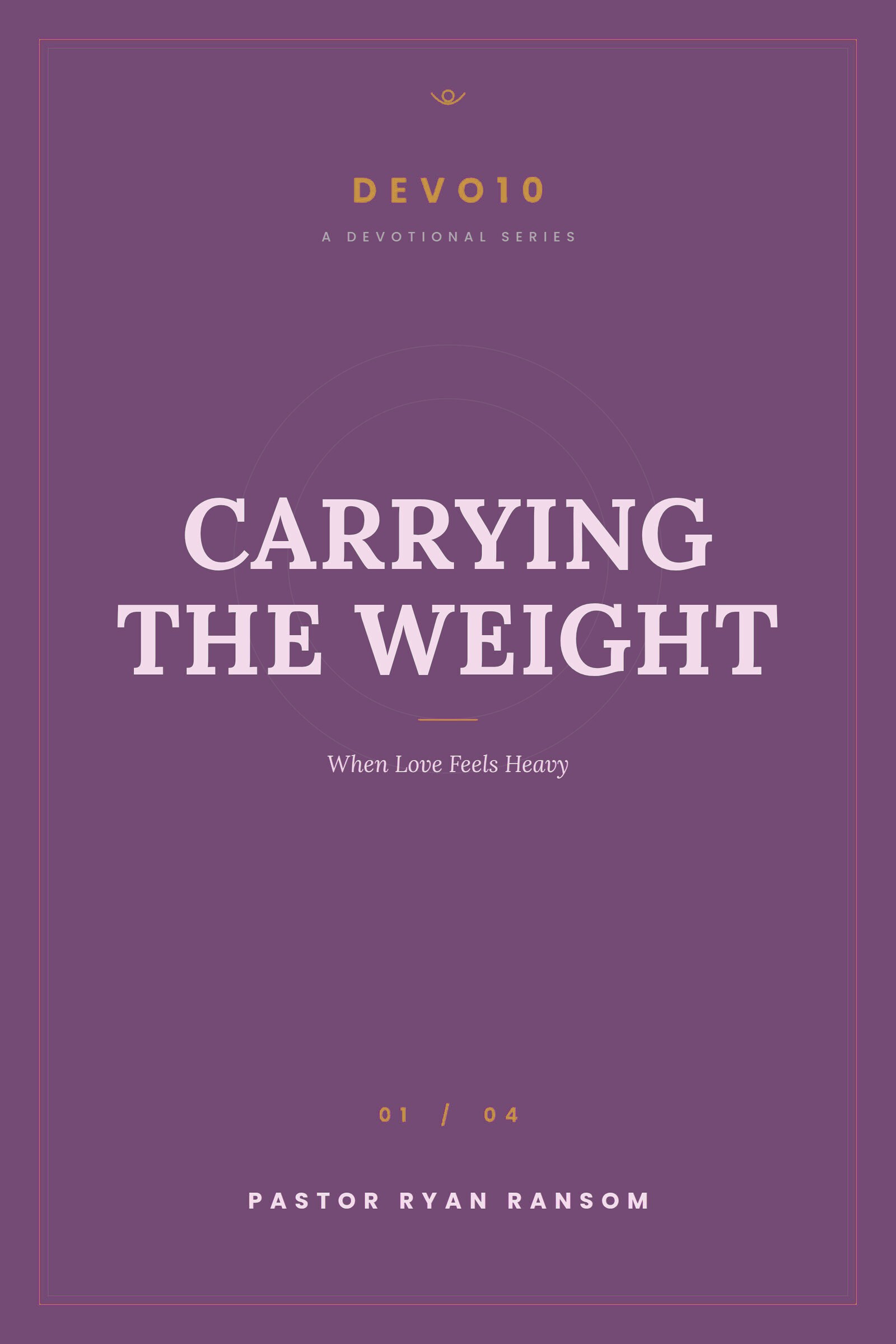 Carrying the Weight cover