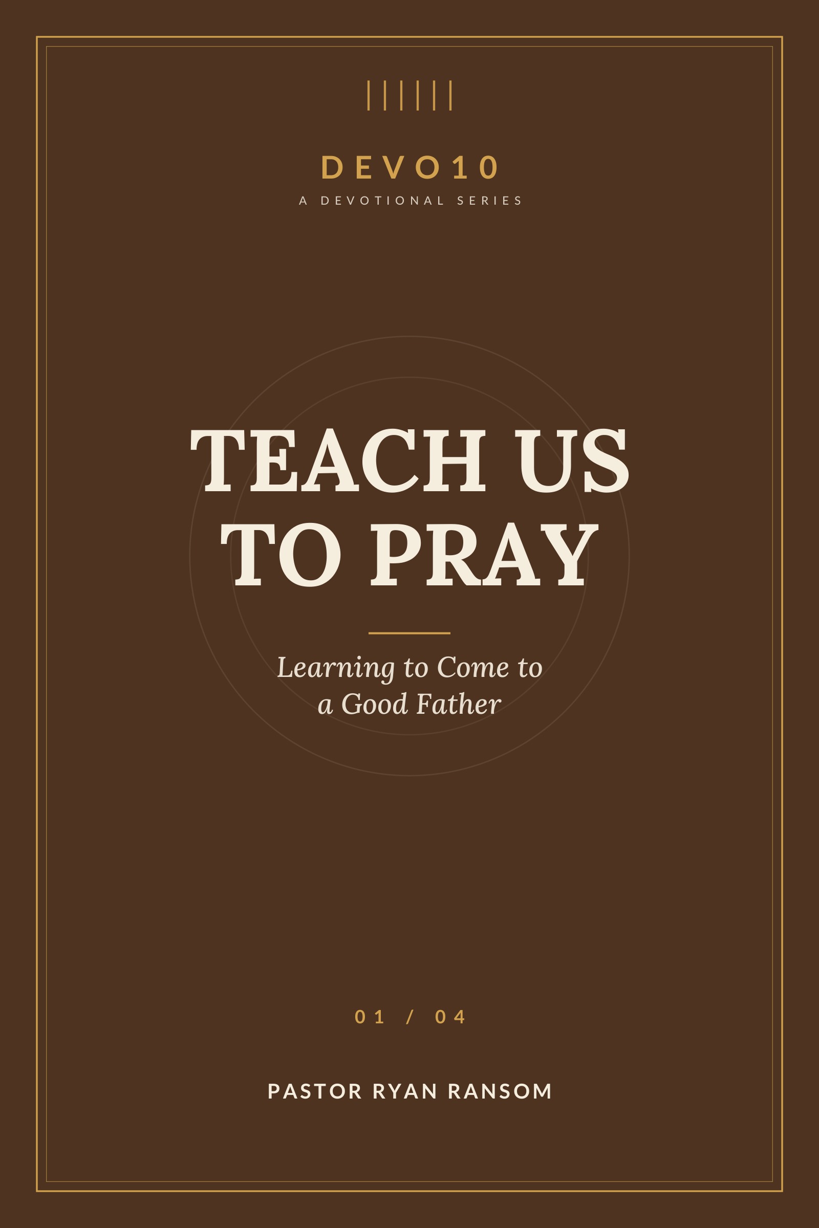 Teach Us to Pray cover