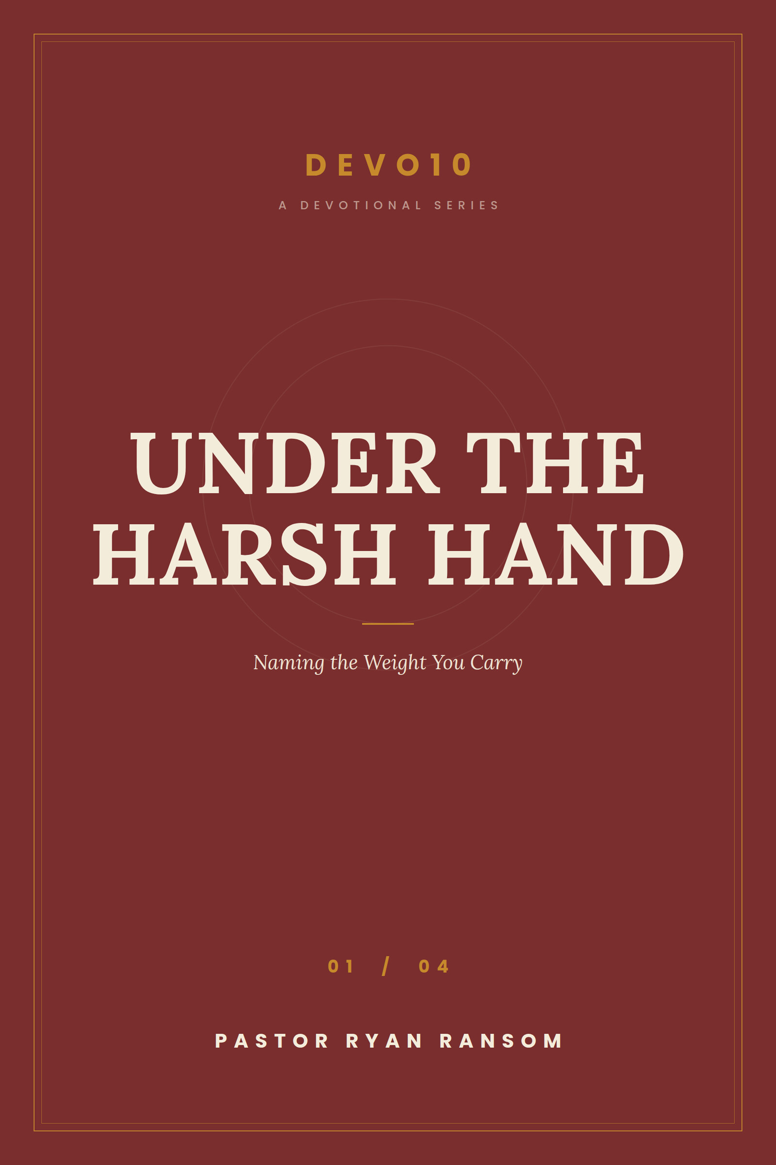 Under the Harsh Hand cover
