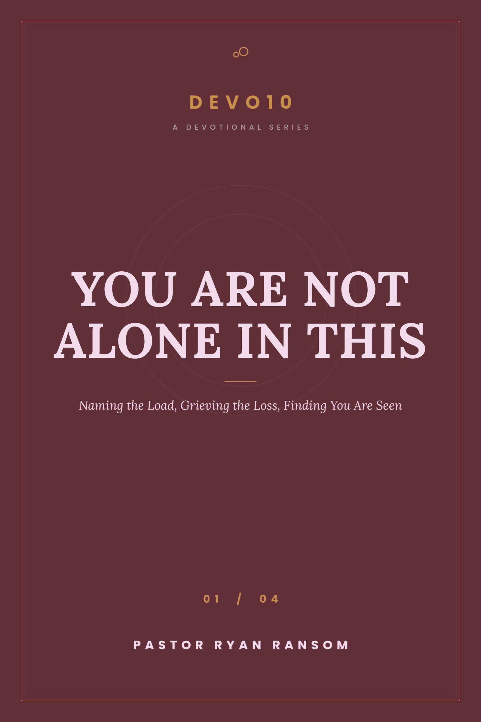 You Are Not Alone in This cover
