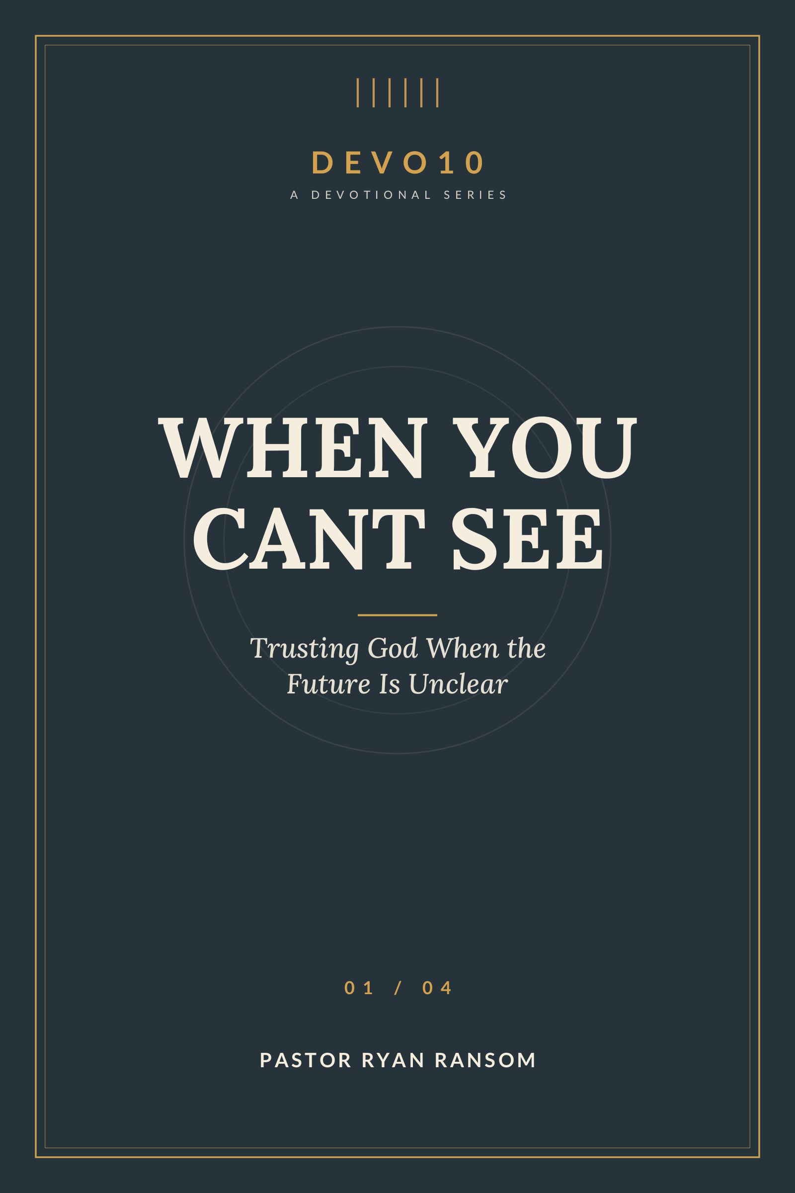 When You Can't See cover